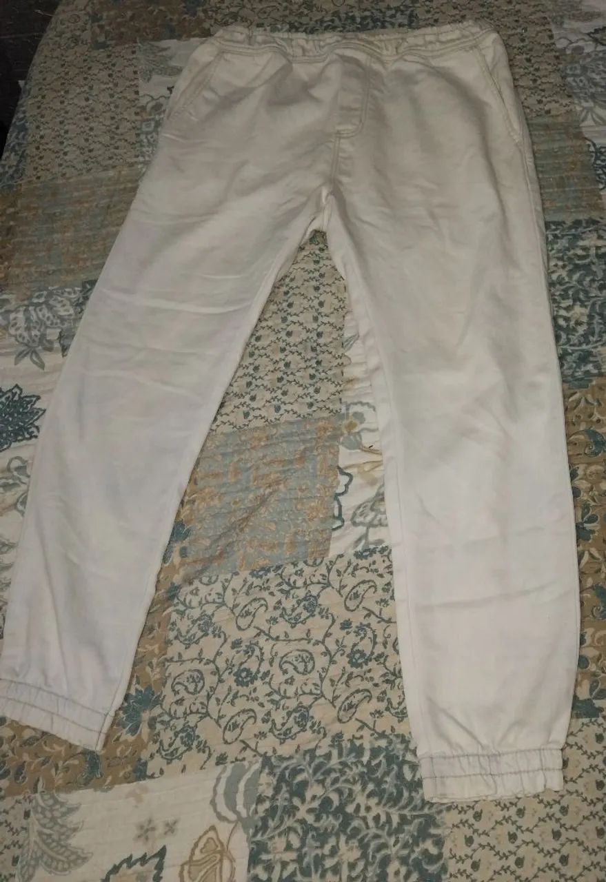 Calça Jogger Jeans Branca - Foto 2