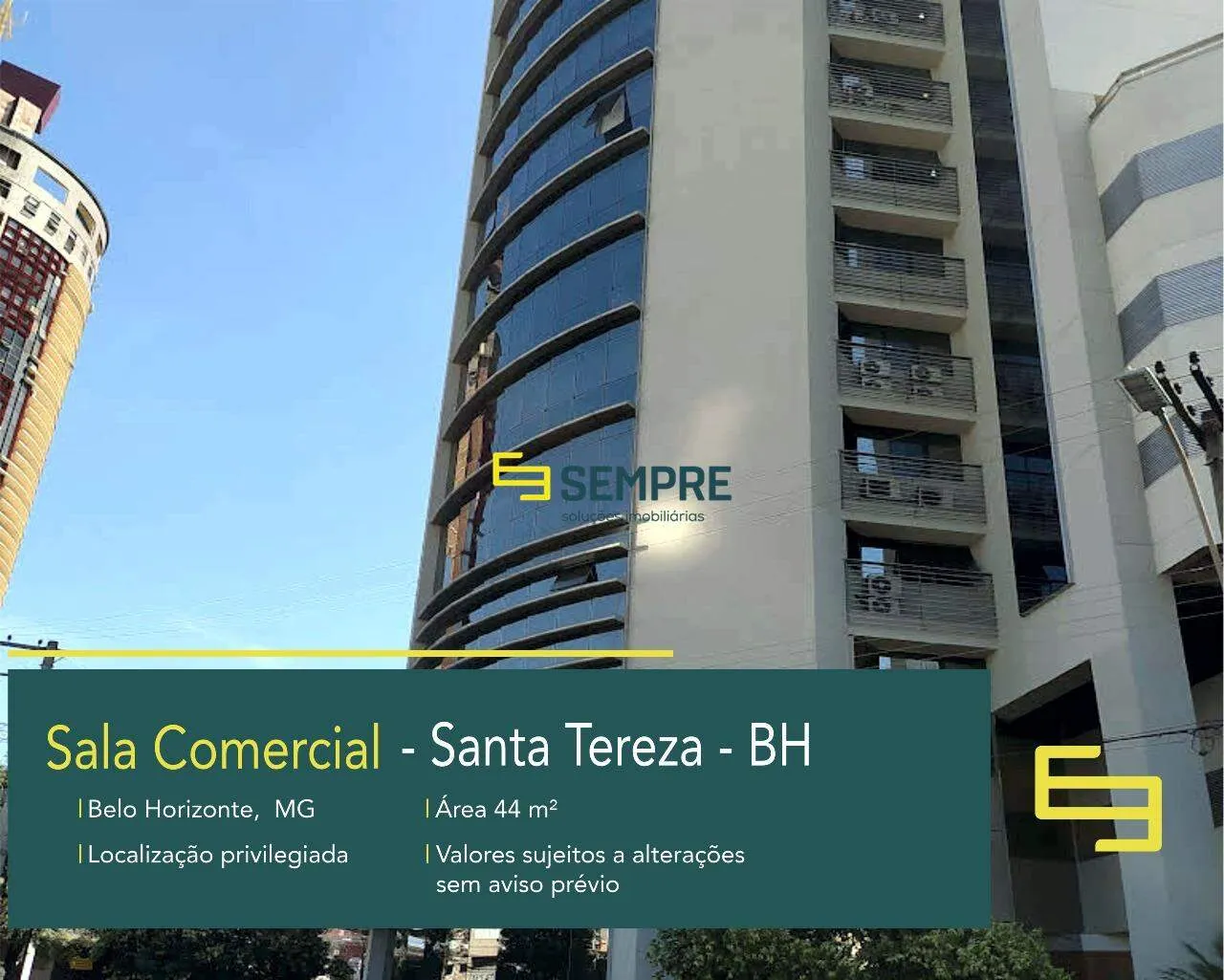 Sala para vender no bairro Santa Tereza em BH no Ed. Rossi Andradas Office