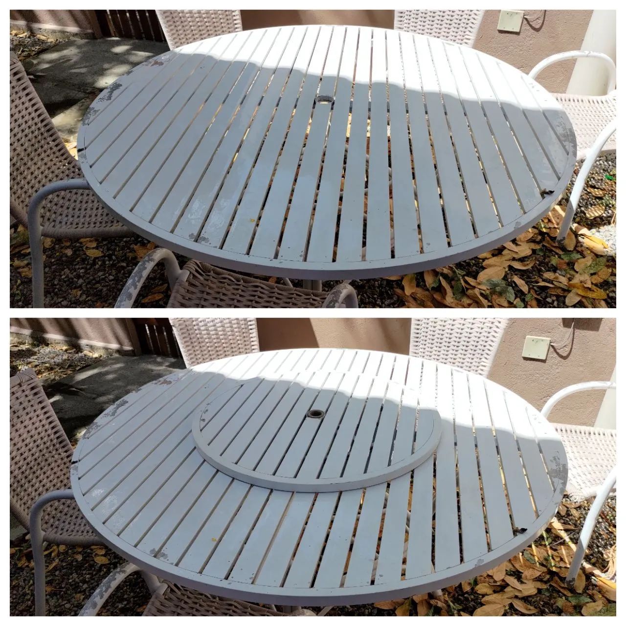 Conjunto de mesa e cadeiras de jardim 1,50m de diâmetro - Foto 2