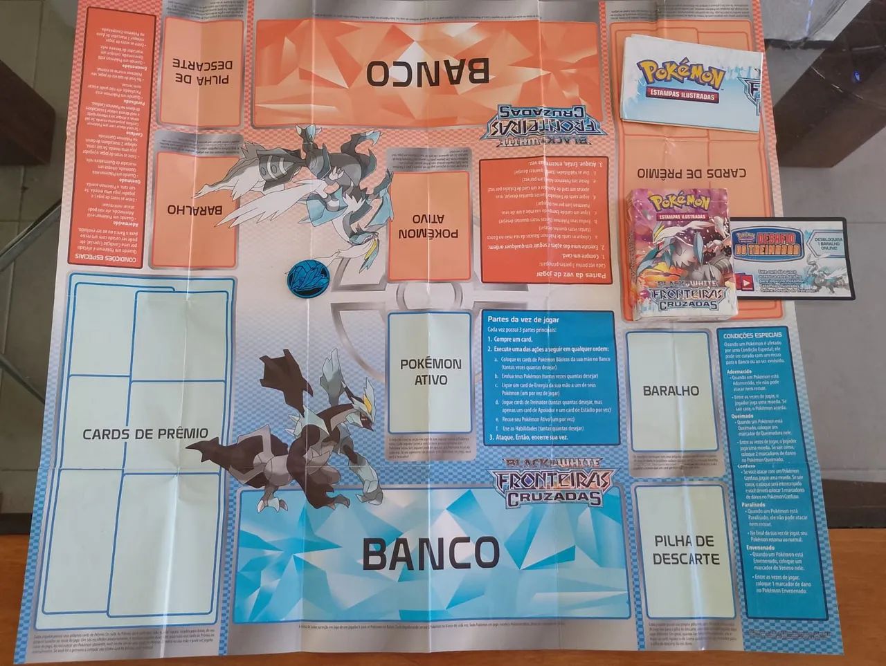 Deck de cartas Pokémon Fronteiras Cruzadas Black & White  - Foto 3