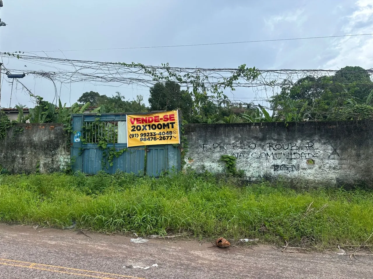 Vendo terreno Marituba de frente pro grupo líder 