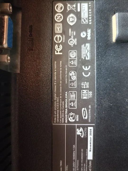 monitor dell com principio de defeito tela ficando esbranquiçada - Foto 3