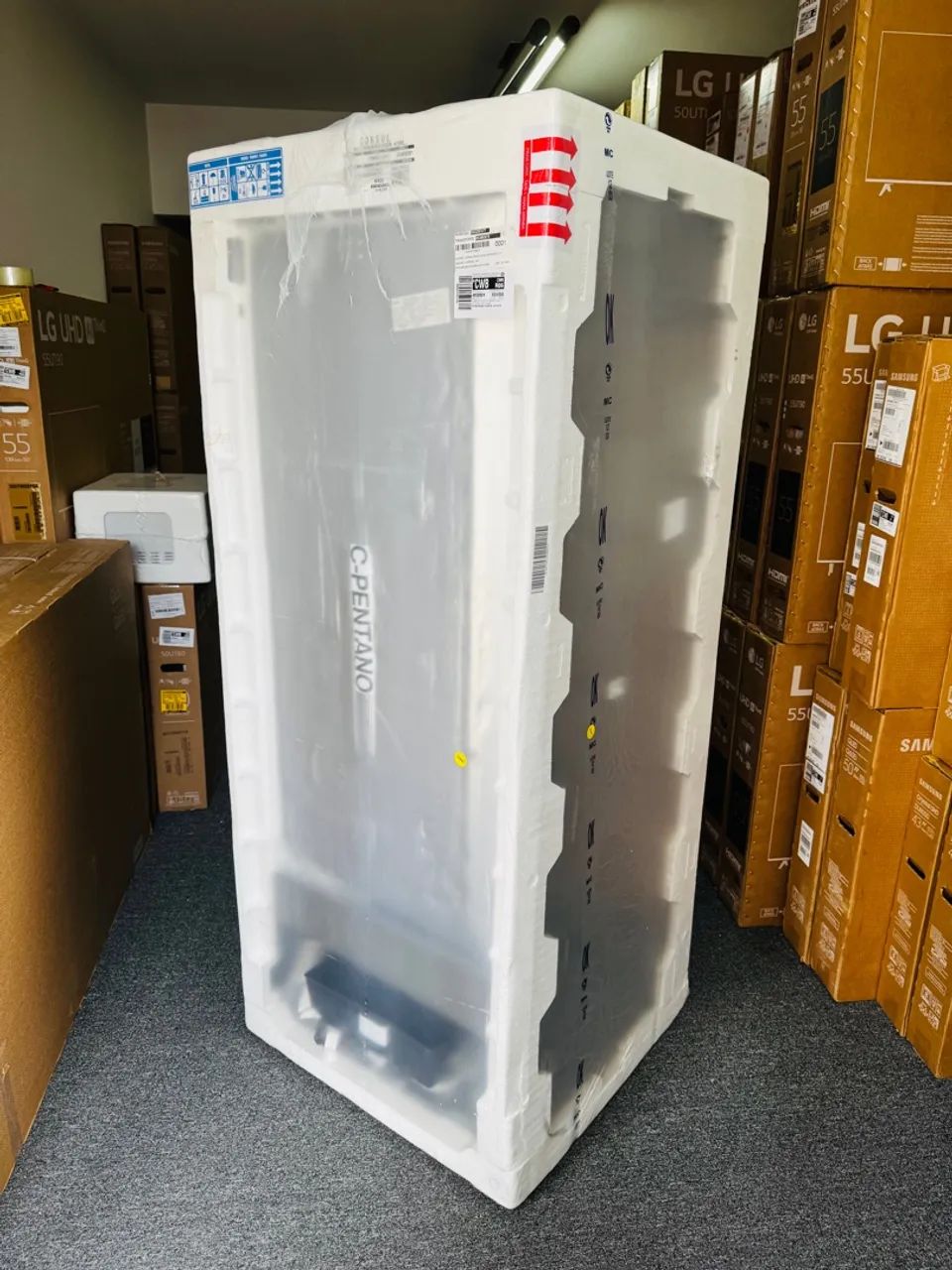 Geladeira Consul Frost Free CRM50LK Duplex Inox com Funcao Turbo, 410 litros - 110V