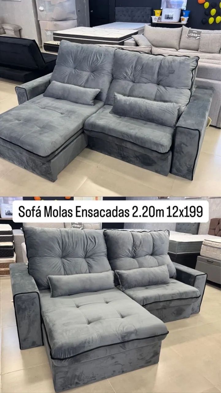 Sofá retratil reclinável Maximo  2,10mts - Foto 5