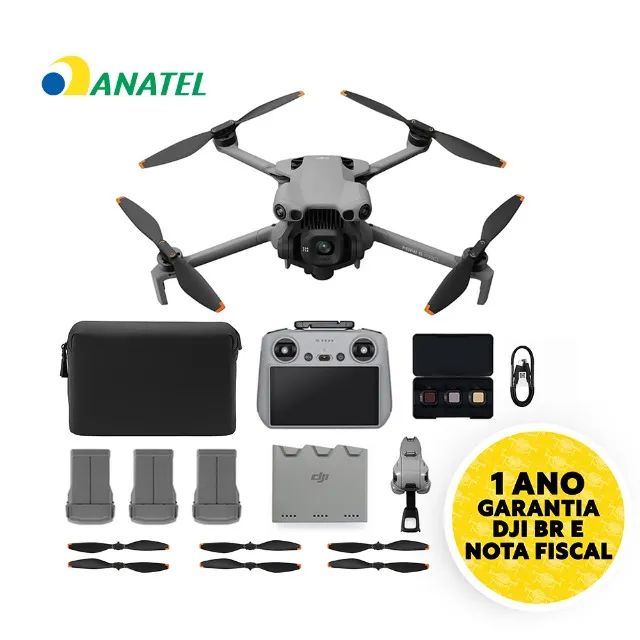 Drone DJI Mini 5 Pro Fly More Combo Plus (Com Tela) ( Lacrado, Garantia 1 Ano ) Anatel BR 