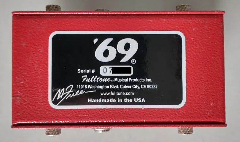 The '69 Pedal Fulltone最初期 The '69 Pedal Fulltone最初期 The '69 Pedal Fulltone最初期 69 Pedal