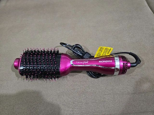 Escova Secadora de Cabelo Chrome Pink - Mondial - Foto 4