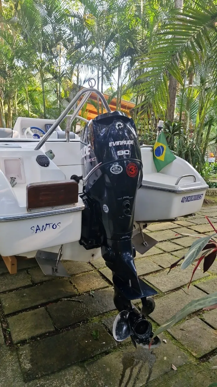 LANCHA FLIPPER SPORT 17 PÉS MOTOR ENVIRUDE E-TEC 90 HP