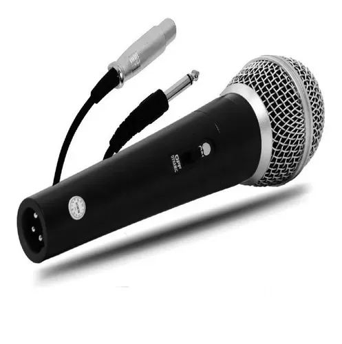 Microfone Com Fio Dinâmico Metal 5mts Black - Foto 5