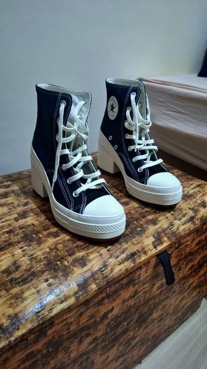 Chuck 70 De Luxe Heel Preto - Foto 2