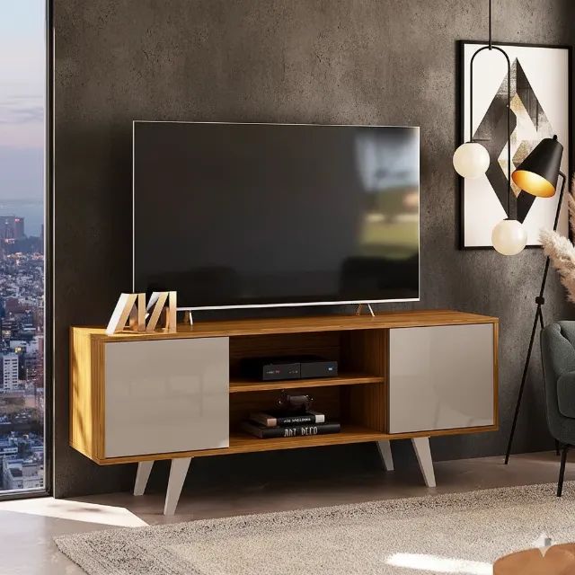 Rack Lotus Fendi/Naturale 55 Polegadas (parcele em até 10x sem juros)