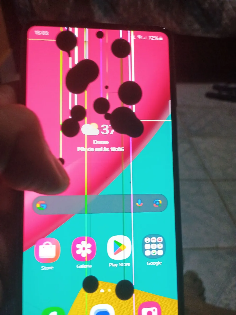 Samsung M53 5g trocar tela R$150