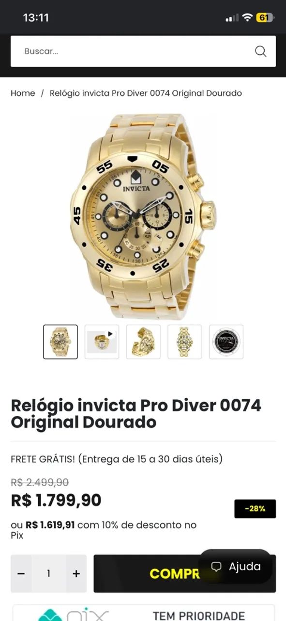 Relógio invicta
