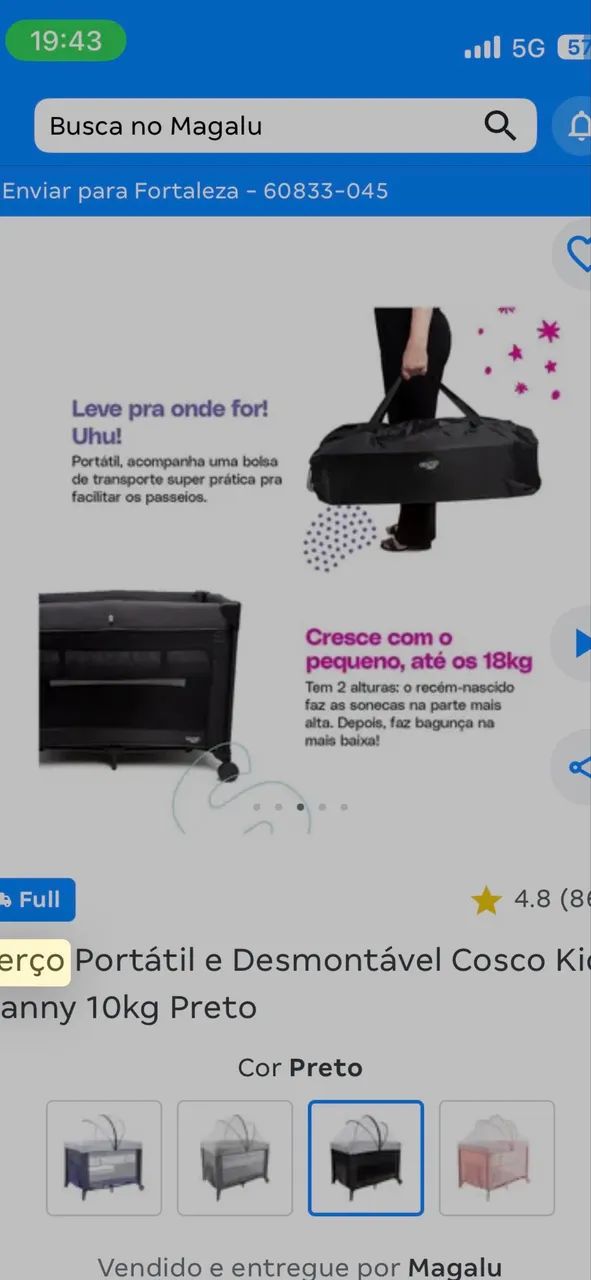 Cercadinho mais colchão 