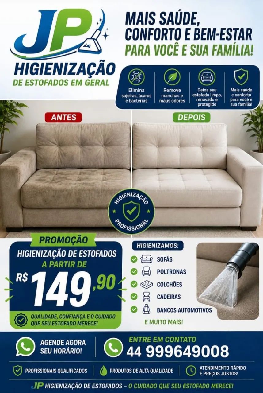 Limpeza de Estofados * 