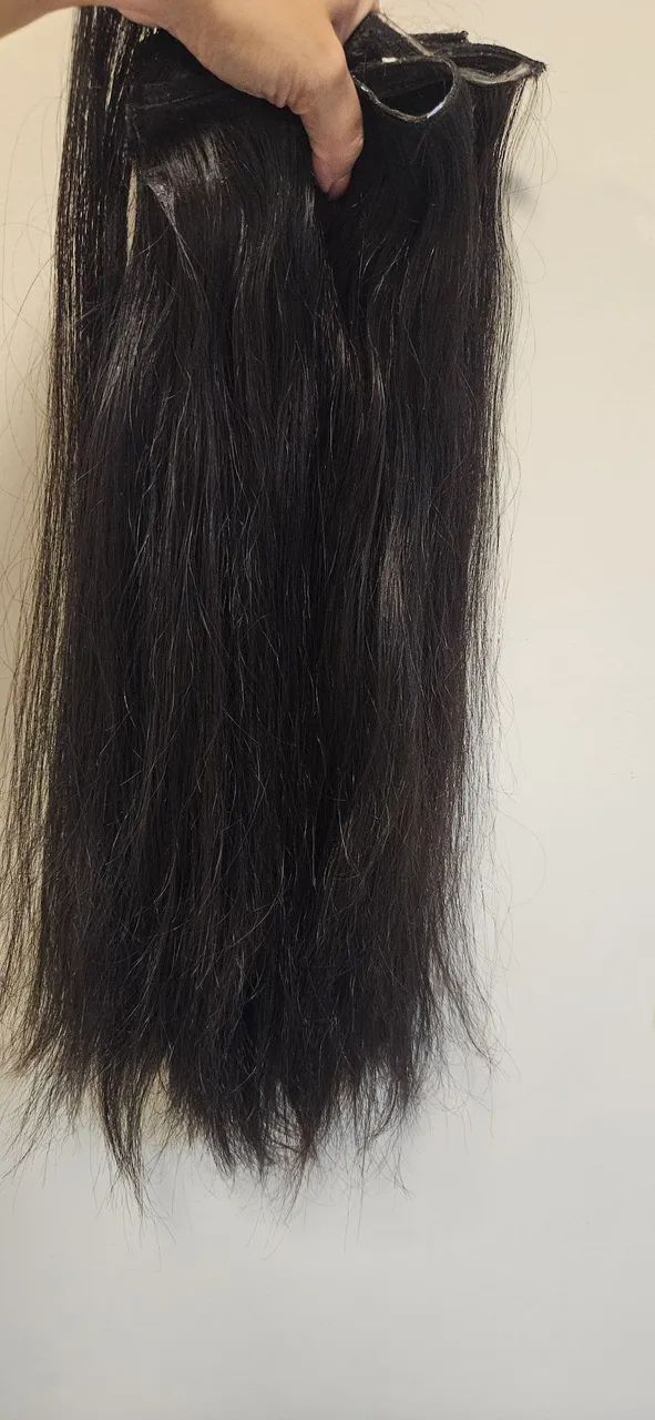 Mega hair cabelo brasileiro castanho 200 gramas na fita - Foto 2
