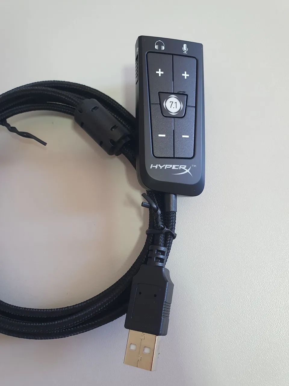 Placa de Som USB 7.1 Original HyperX Cloud II + Adaptador - Foto 2