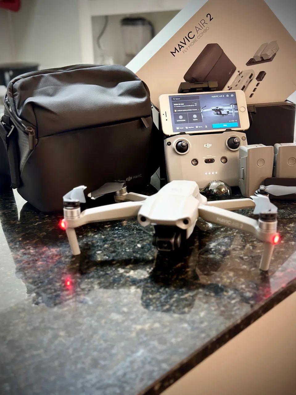 DJI MAVIC AIR 2 super combo com iPhone 6S Plus! - Foto 5