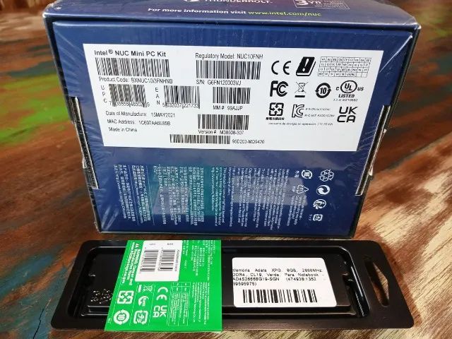 Mini Pc Intel Nuc10i3fnh Core I3 10110u + 8gb ram - Foto 3