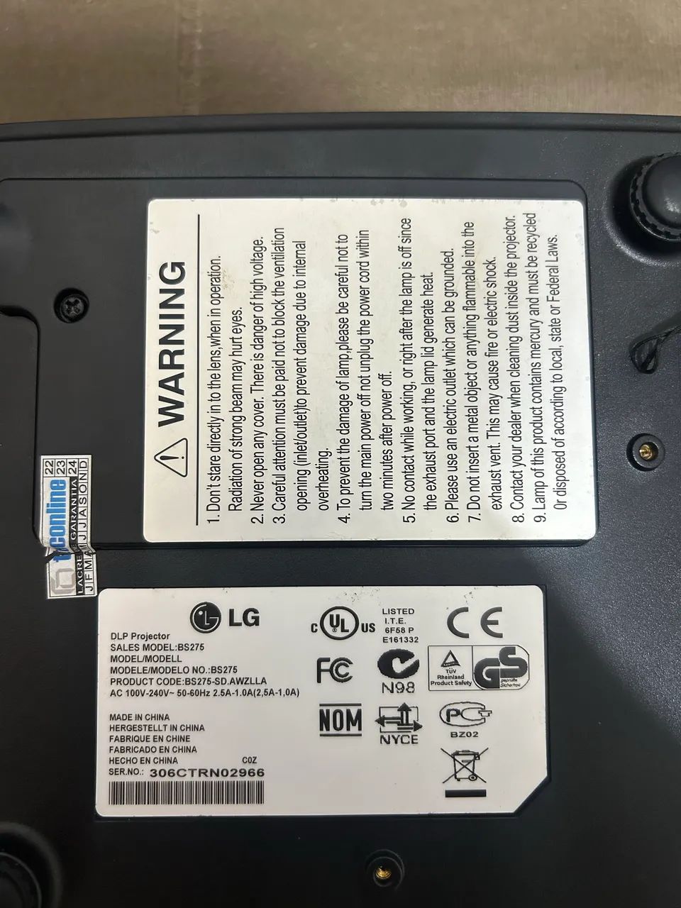 Projetor DLP LG SALES BS275 - Foto 4