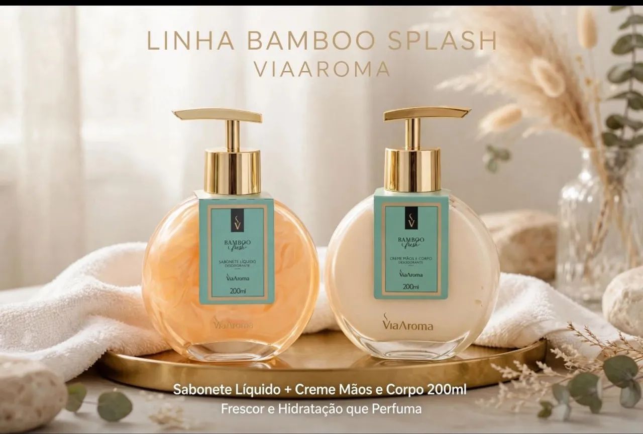 Kit bamboo creme hidratante e sabonete líquido  - Foto 2