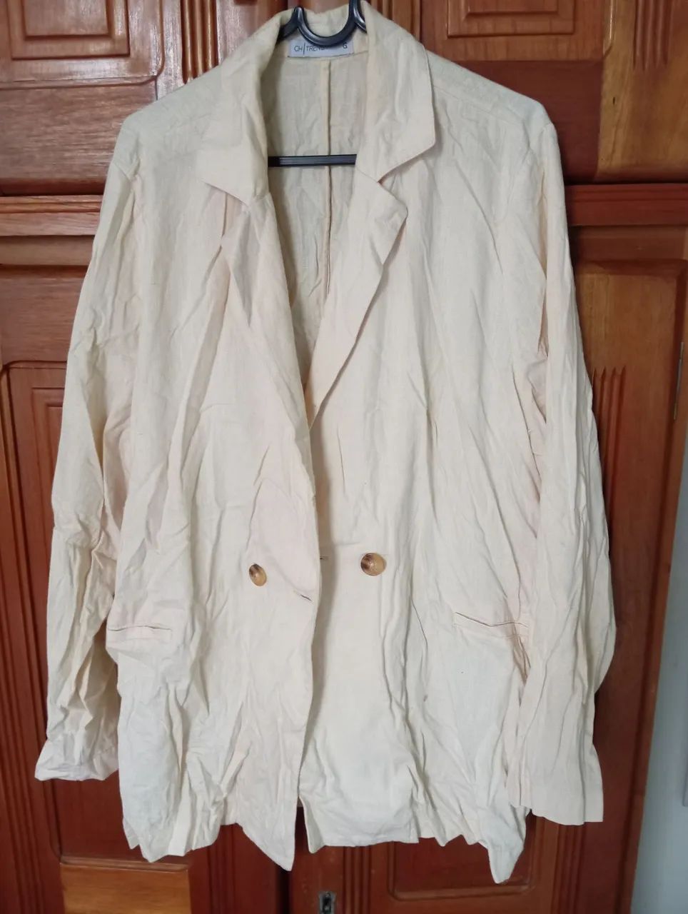 Blazer de Linho oversize feminino - Foto 2
