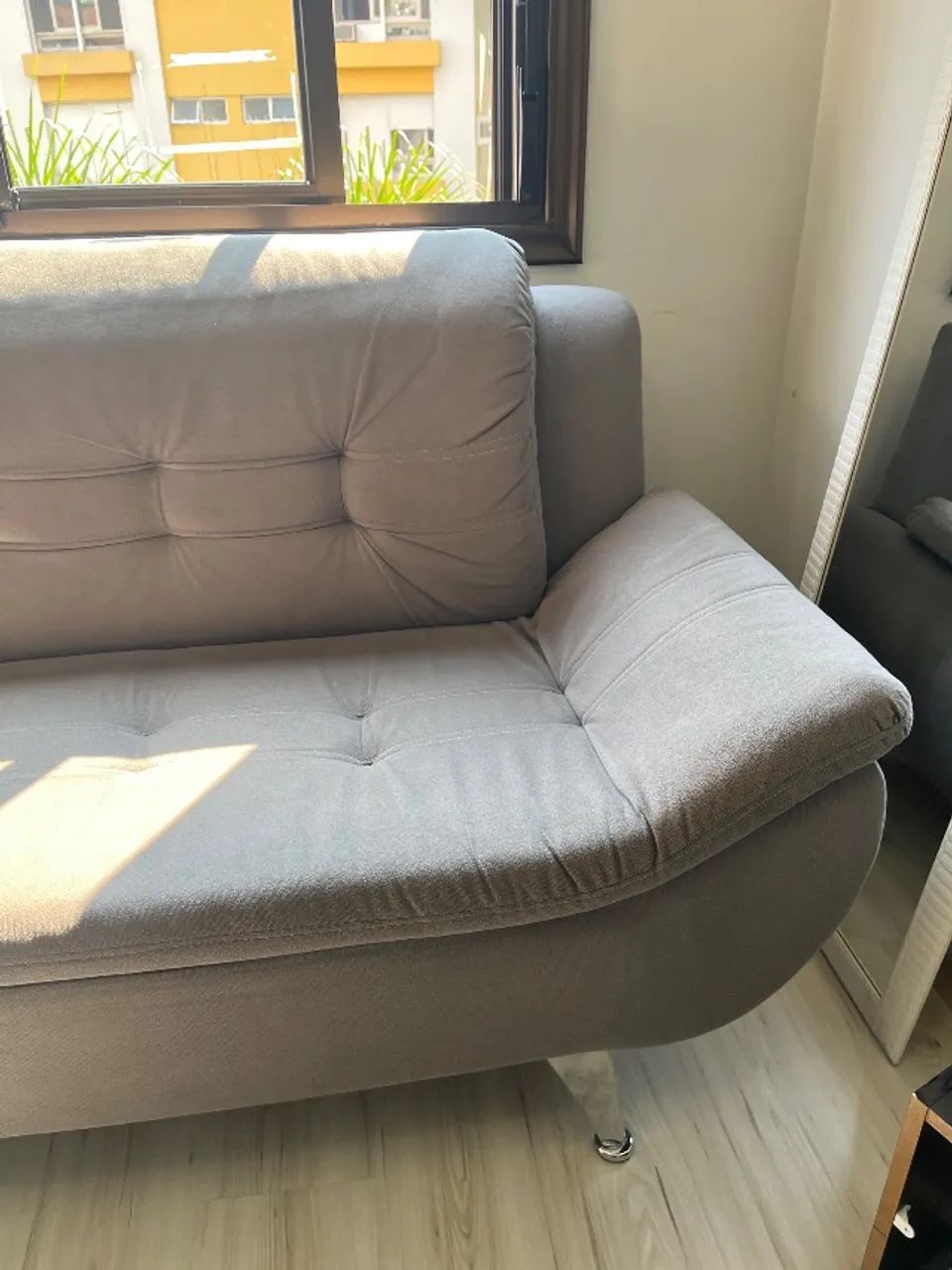 Sofá cinza 2 lugares - Foto 2