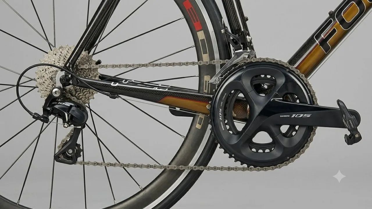 Bicicleta Speed tamanho 54 toda em carbono - Foto 3