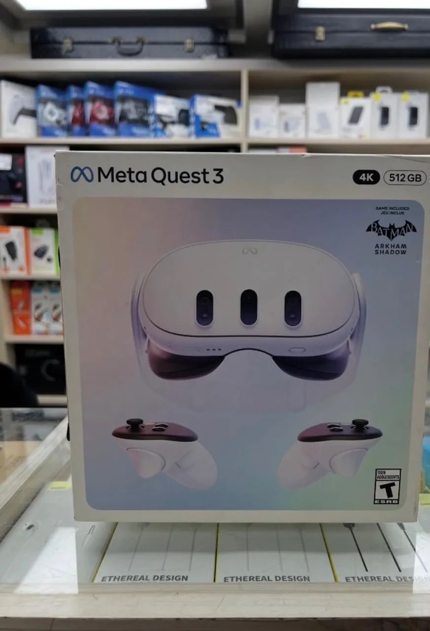 Meta Quest 3 Óculos de Realidade Virtual 4K 512GB Lacrado