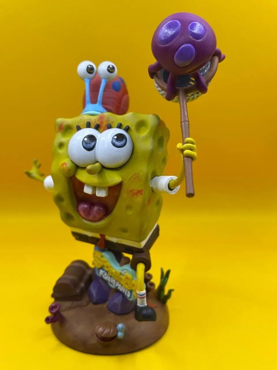 Bob Esponja Action Figure Boneco Estatua Colecionaveis  - Foto 2