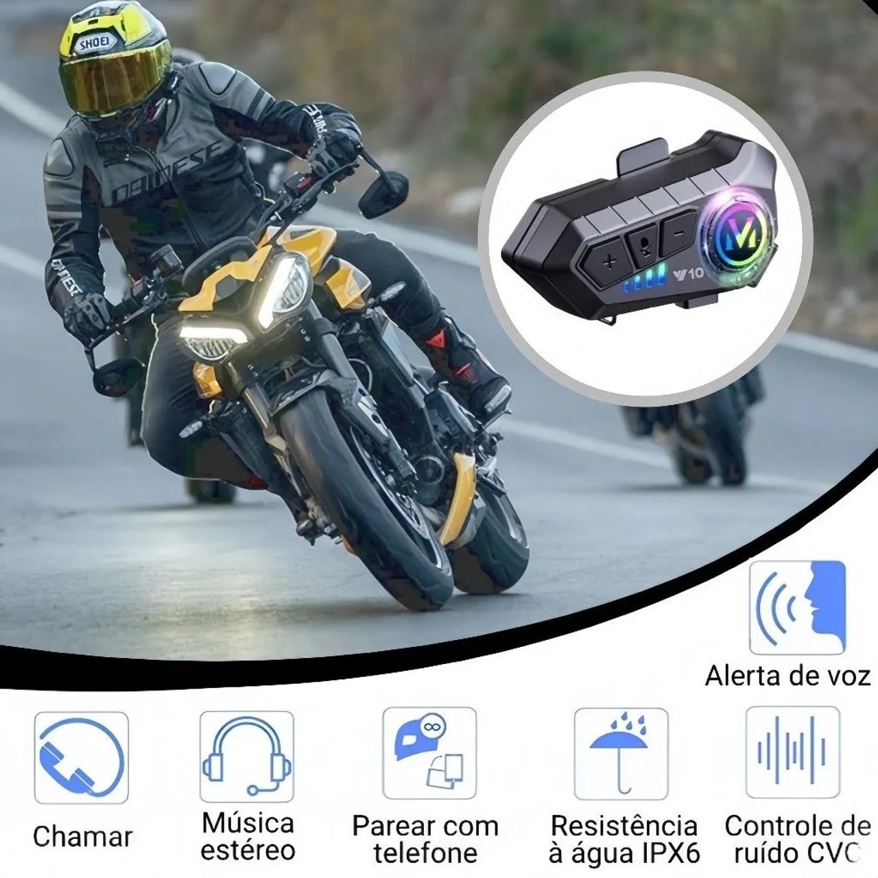 Fone p/ Capacete C/ Microfone - Foto 3