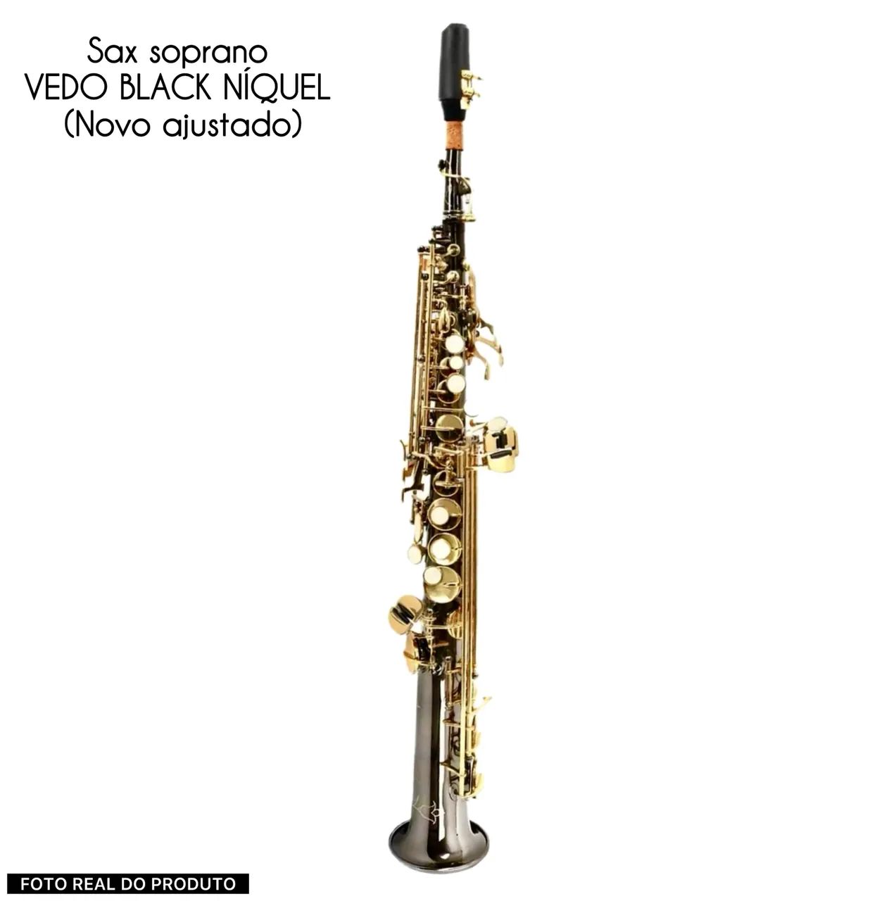 SAX SOPRANO BLACK LAQUER AJUSTADO - Instrumentos musicais - Nossa