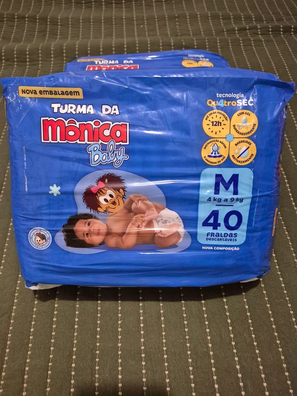 Fralda turma da Mônica tamanho M - Foto 2