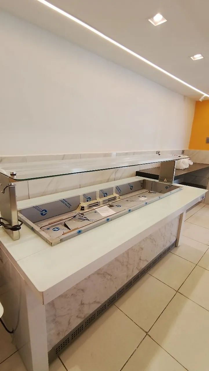 BUFFET SELF SERVICE TÉRMICO 2 METROS LINHA VITRA GELOPAR  - Foto 5