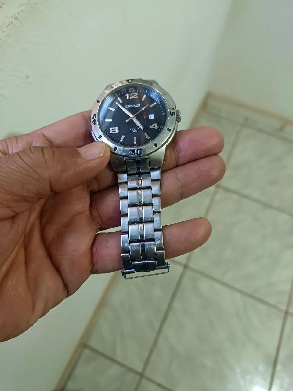 Relógio SECULUS LONG LIFE  de aço inox  - Foto 3