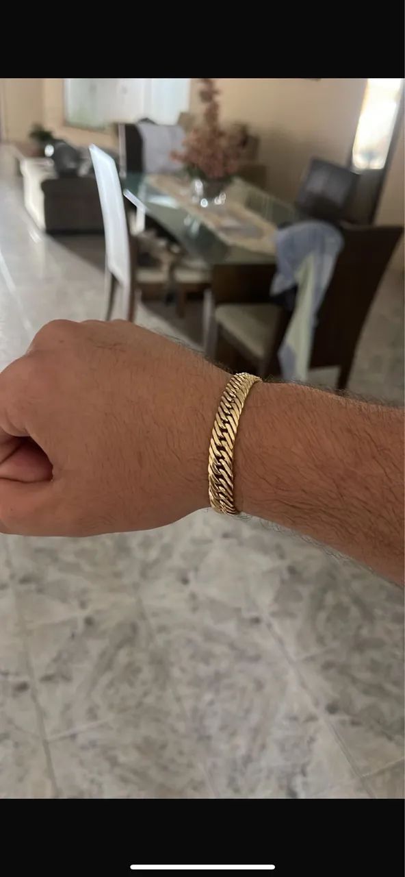 Pulseira de ouro grumet!! 13,4G
