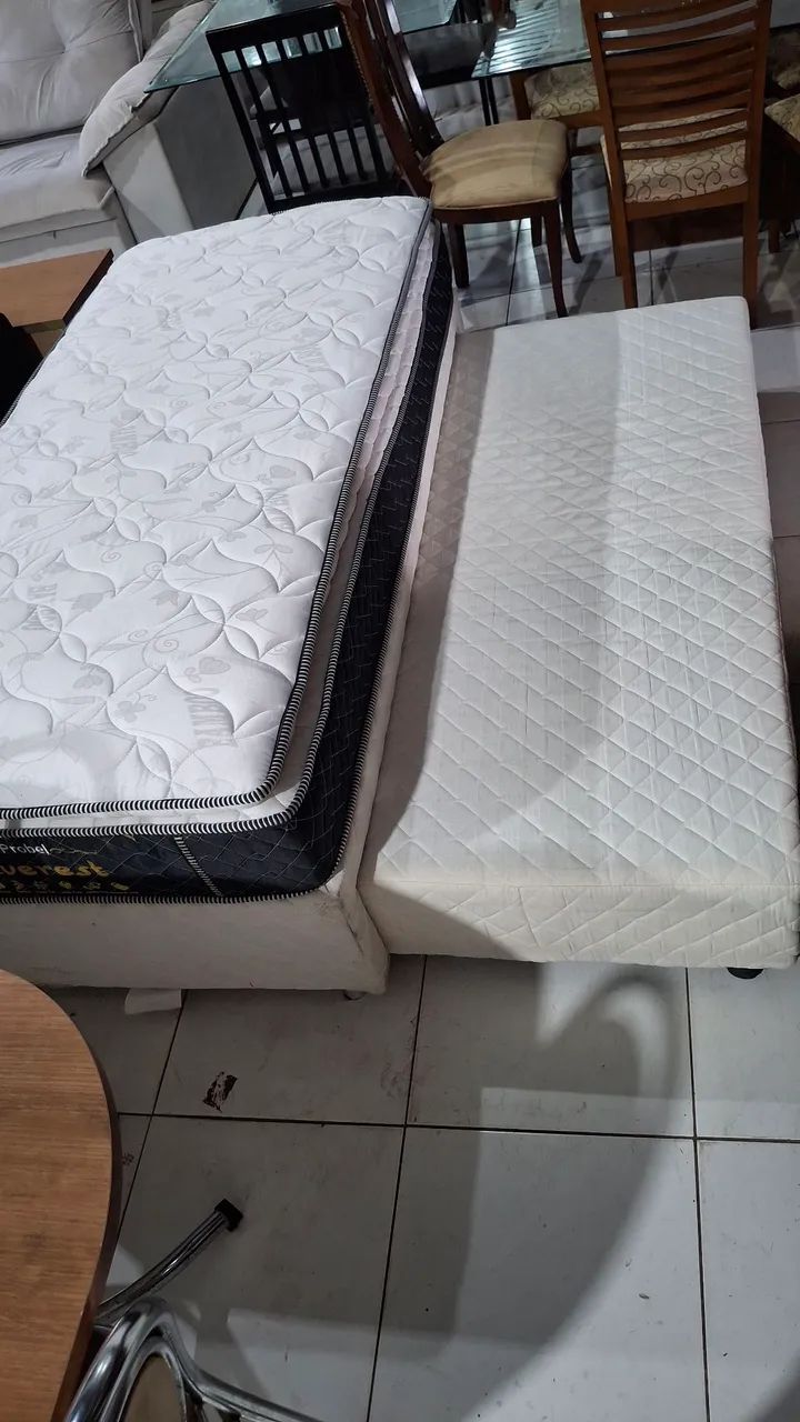 CAMA BOX COM AUXILIAR SEMI-NOVA  - Foto 3