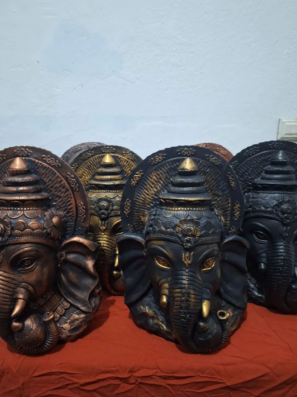 Ganesha/Busto Estátua Deus da Fortuna Prosperidade - Foto 6