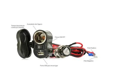Usb Carregador de Celular para Moto - Foto 5