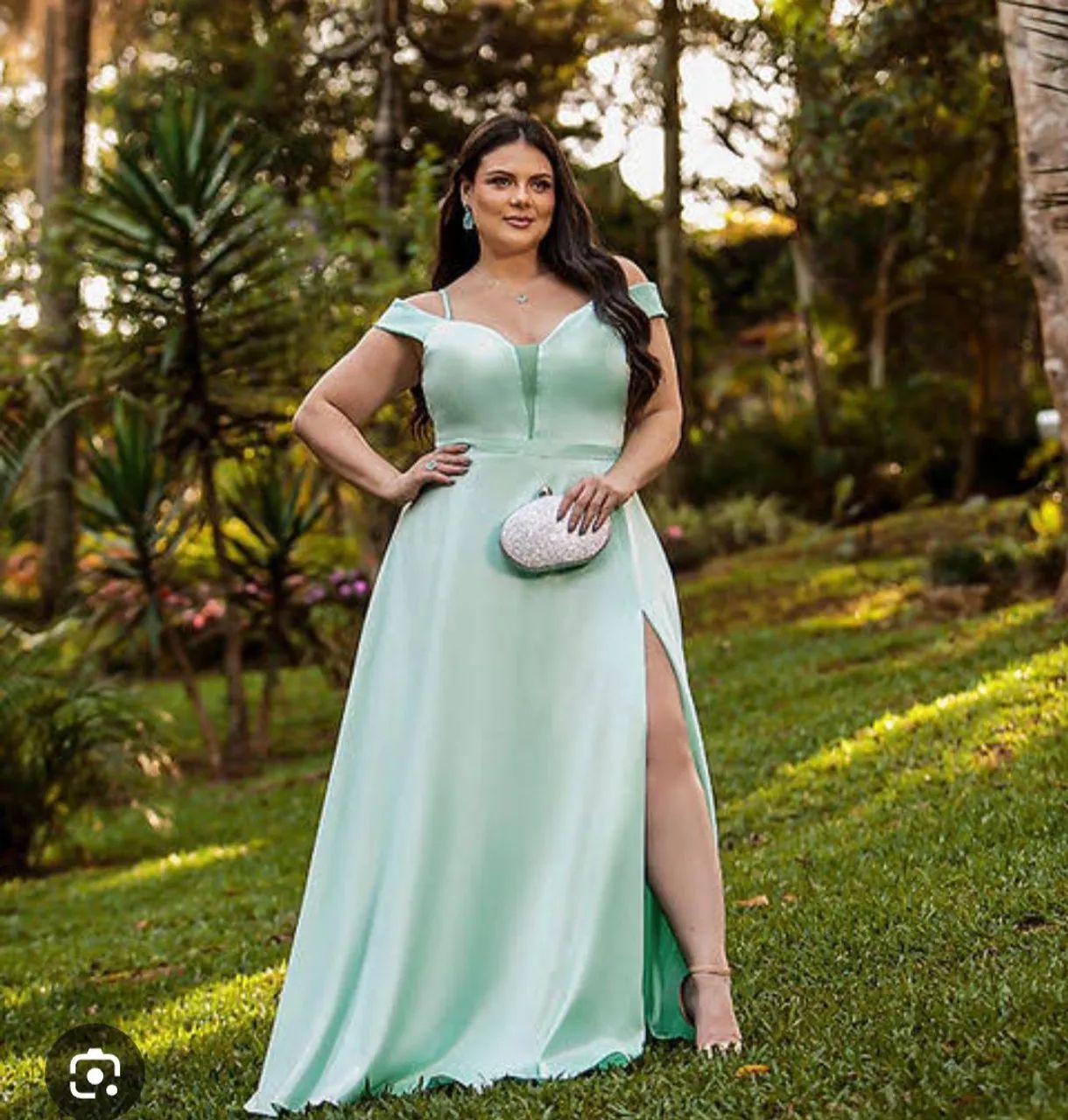 Vestido festa plus size