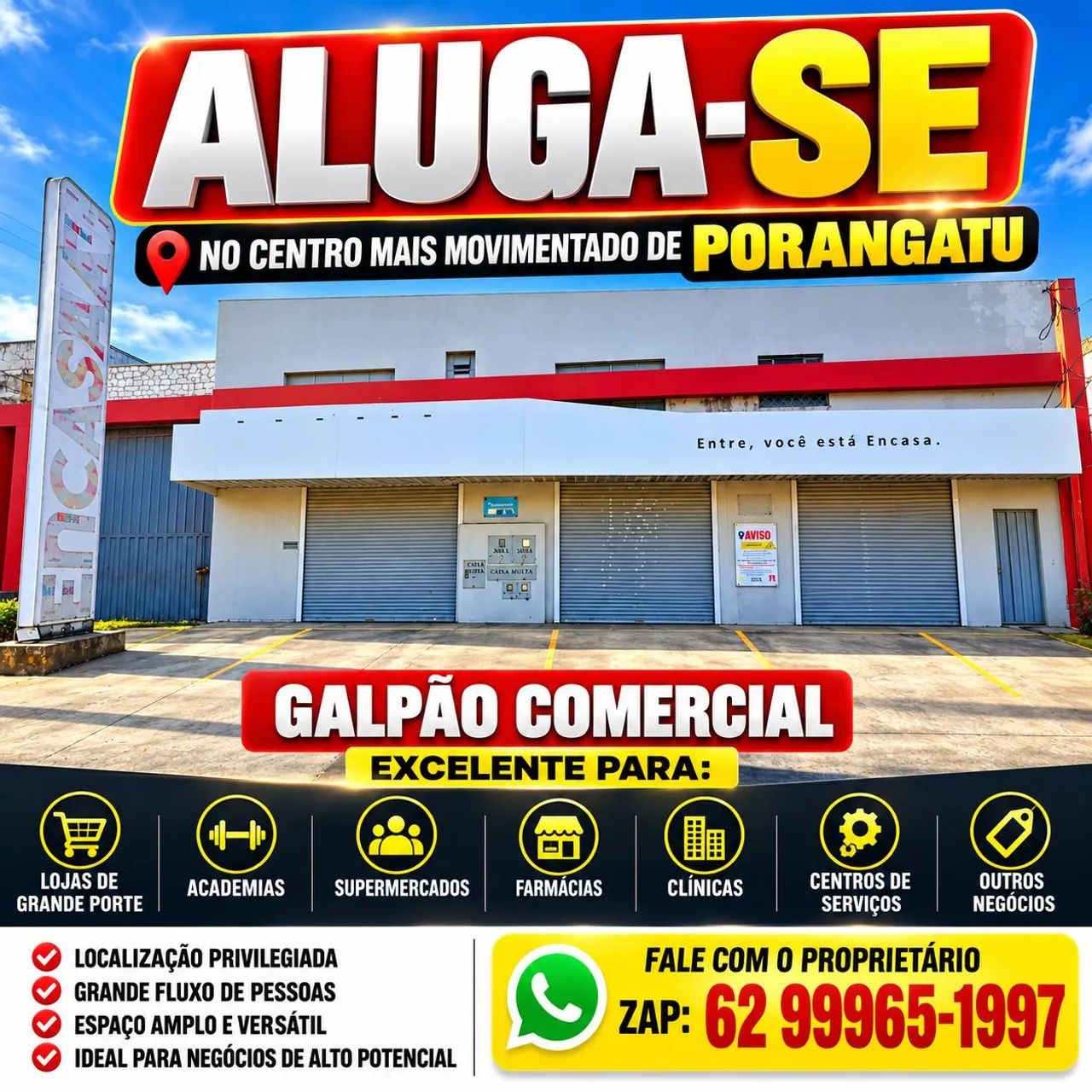 GALPÃO NO CENTRO DE PORANGATU - Foto 2