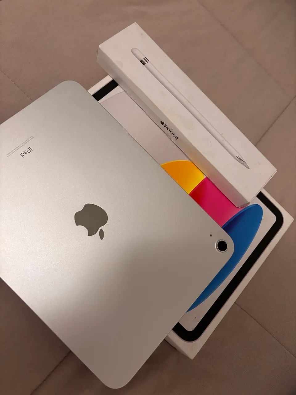 Ipad 10a gen 64gb prata + Apple Pencil 1a Gen - Foto 2