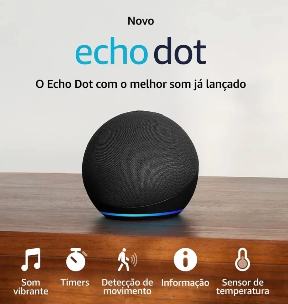Alexa Echo Dot 5ª Geração Nova Lacrada - Pronta Entrega - Foto 2