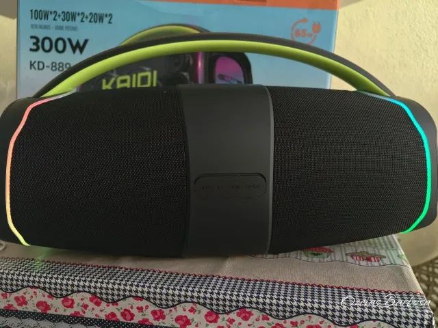 Caixa De Som Portatil Bluetooth Kaidi Kd-889 300Watts  - Foto 3