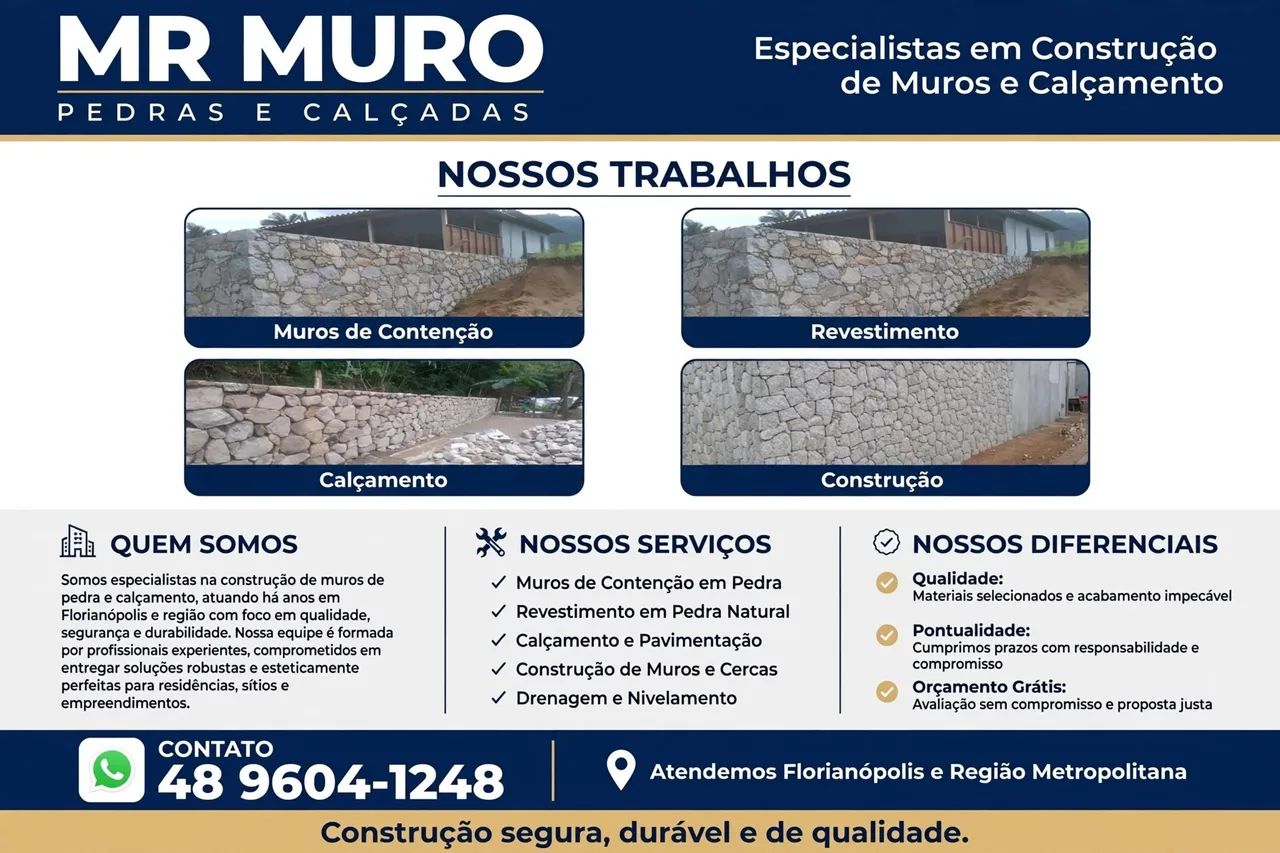 MR MUROS E CALÇADAS DE PEDRA - CONSTRUÇÃO, REFORMA E DECORATIVOS - Foto 5