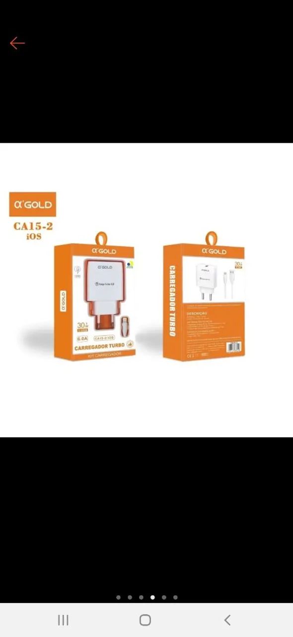 Kit carregador 40w turbo a'Gold - Foto 2