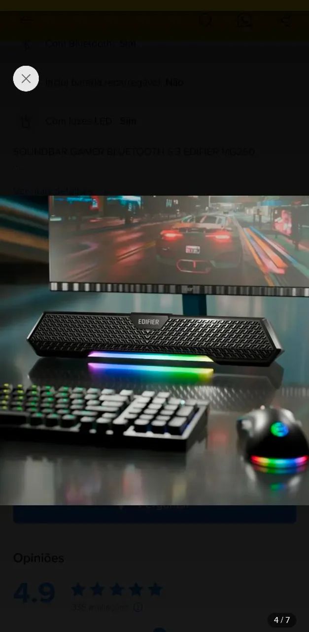 Caixa de som para PC usb Bluetooth edifier MG - 250 - Foto 5