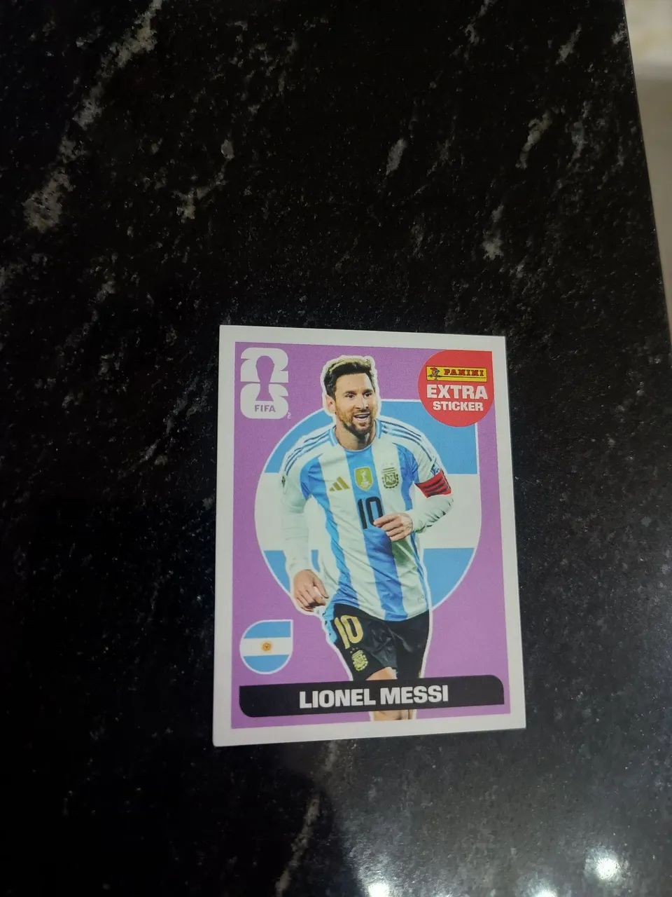 Figurinha lendária Messi Roxa 2026