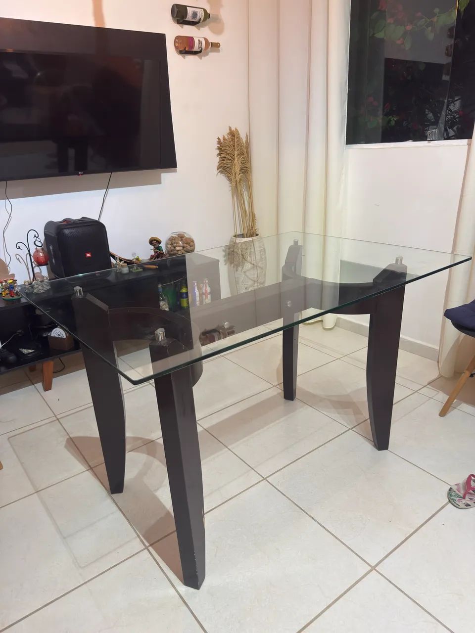 Mesa com tampo de vidro  - Foto 4