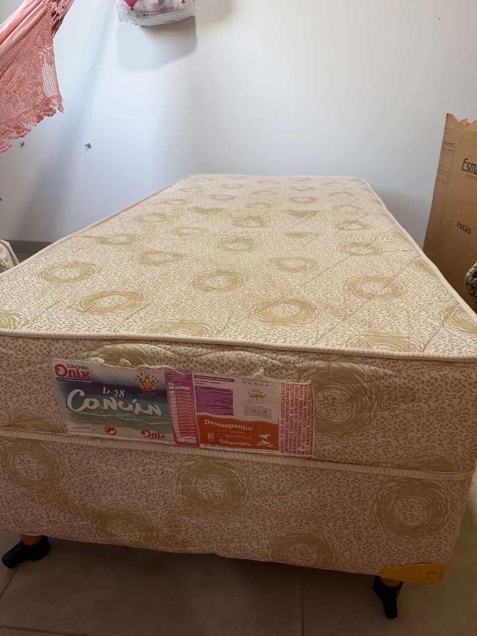 Cama Box Solteiro Onix Cancún D28 - Confortável e Firme - Foto 2